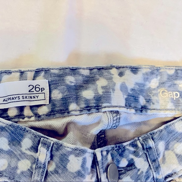 GAP 1969 Always Skinny Jeans Bleach Splatter - Picture 2 of 5